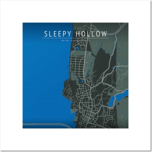 SLEEPY HOLLOW MAP Posters and Art